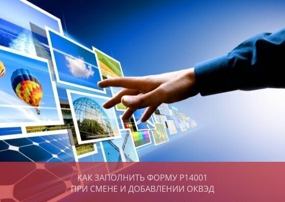 Как заполнить форму Р14001 при смене и добавлении ОКВЭД